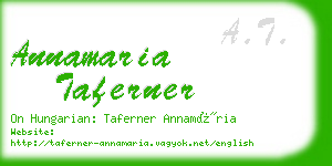 annamaria taferner business card